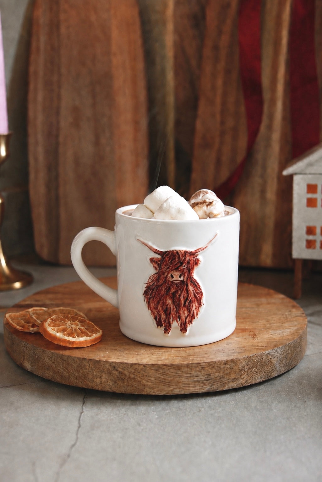 Artisan Highland Cow Mug Gift Set