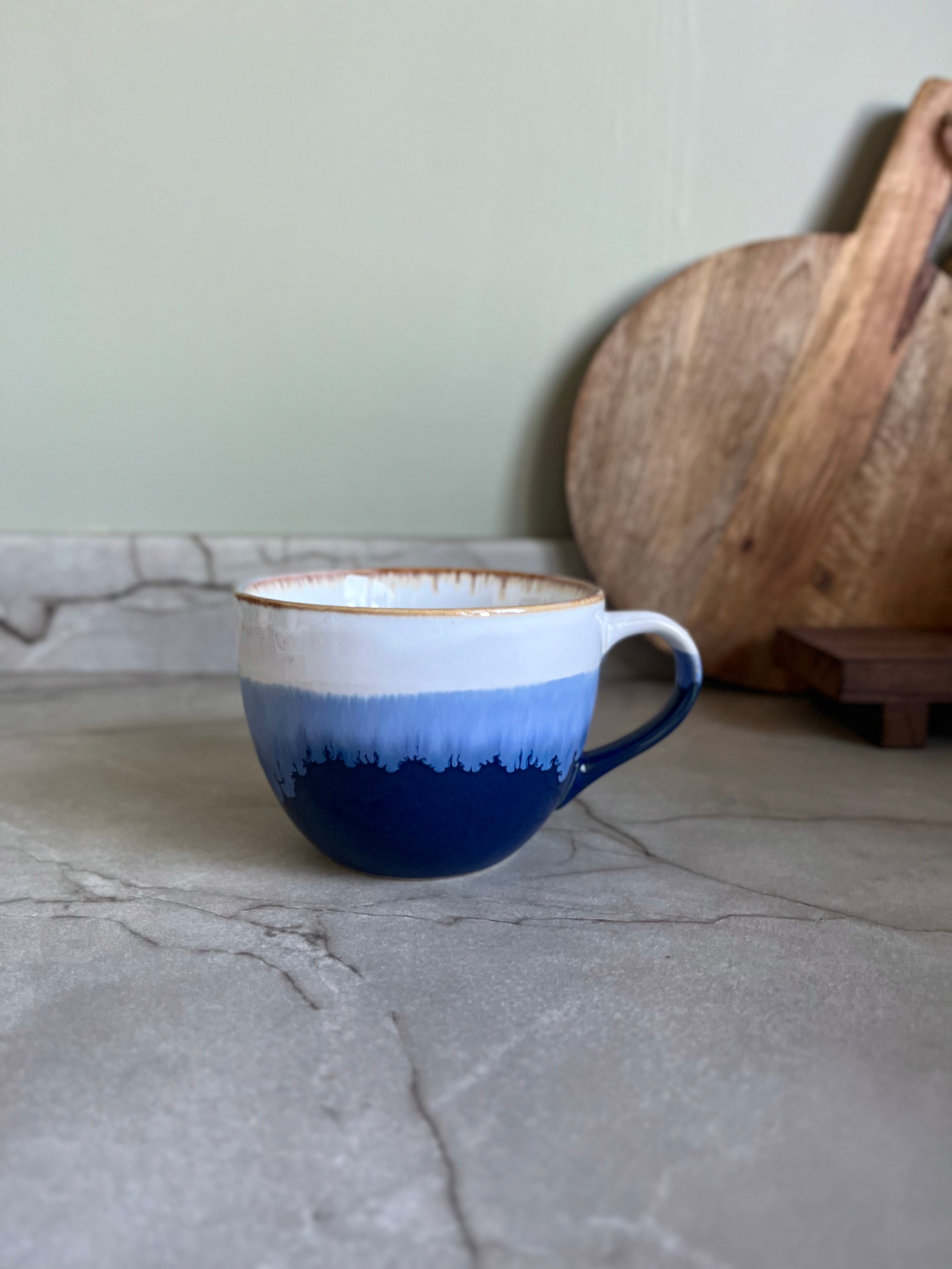Blue Reactive Glaze Mug
