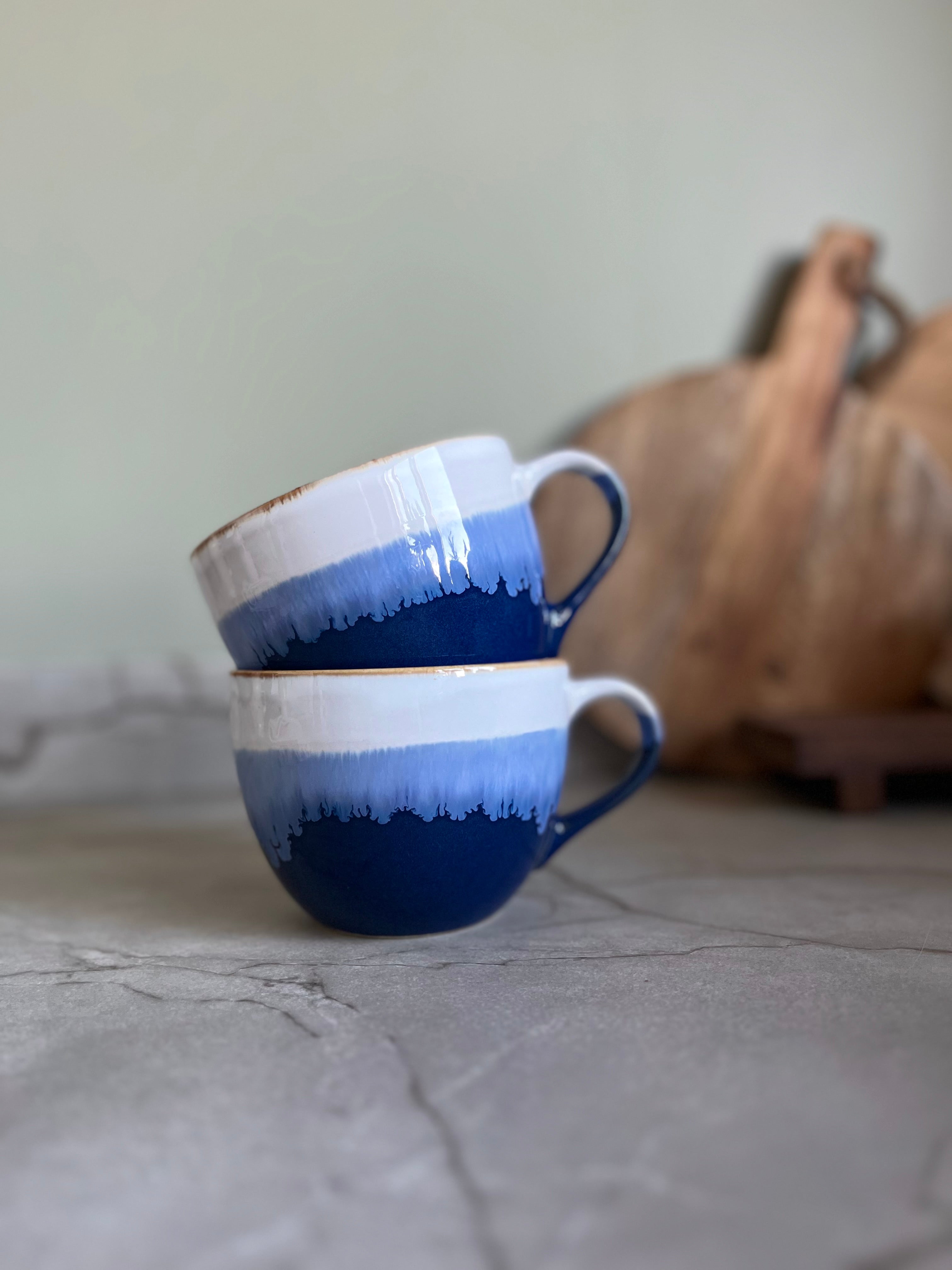 Blue Reactive Glaze Mug