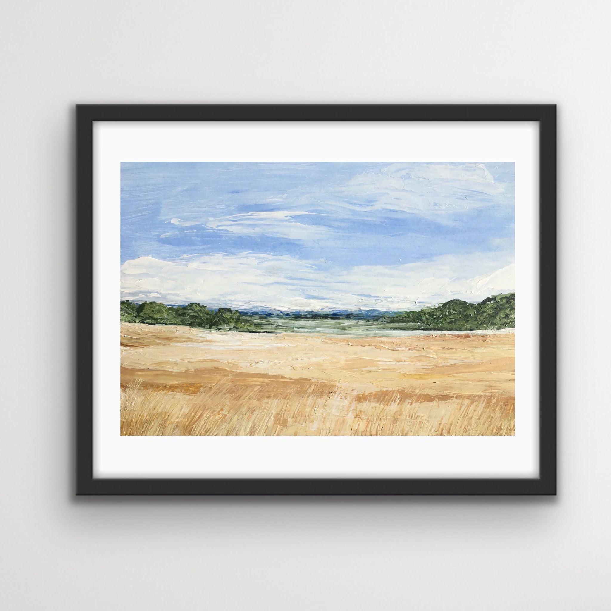 Barley field landscape Print