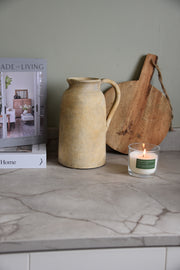Large Rustic Beige Jug