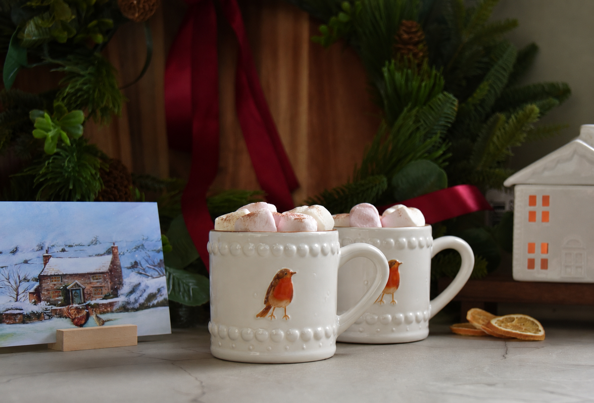 Artisan Robin Mug Gift Set
