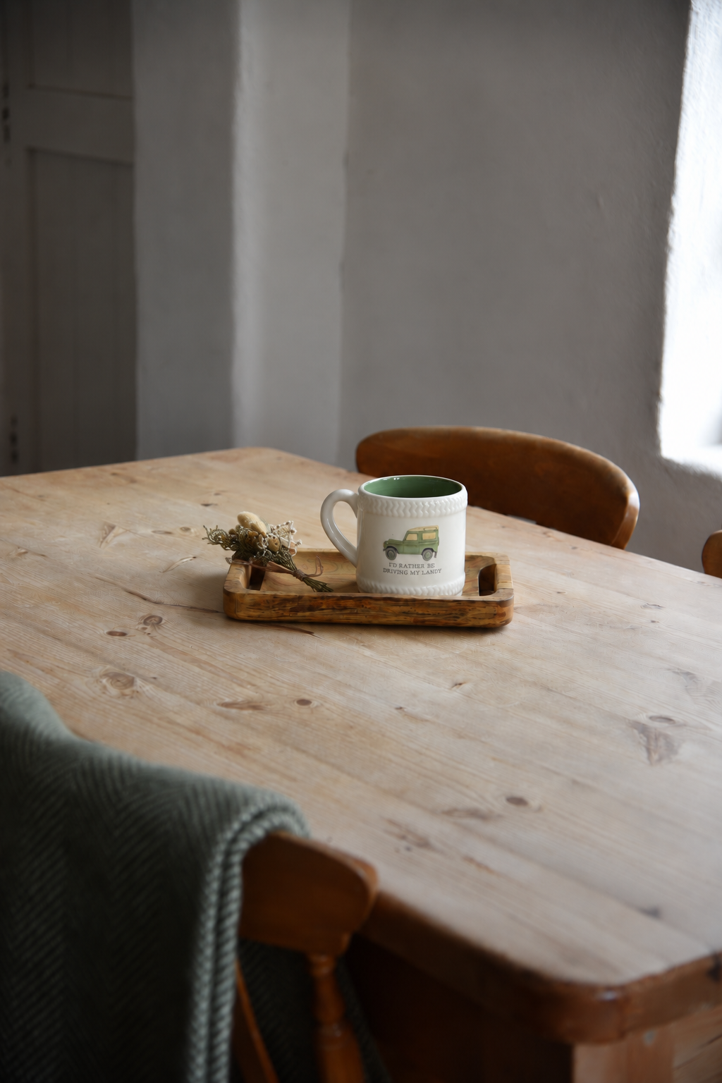 Embossed Green Landrover Mug