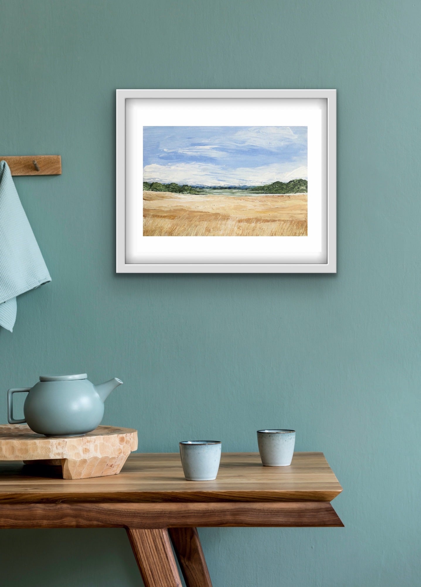 Barley field landscape Print