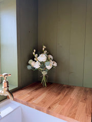 Ivory Rose and Gladiolus Bouquet