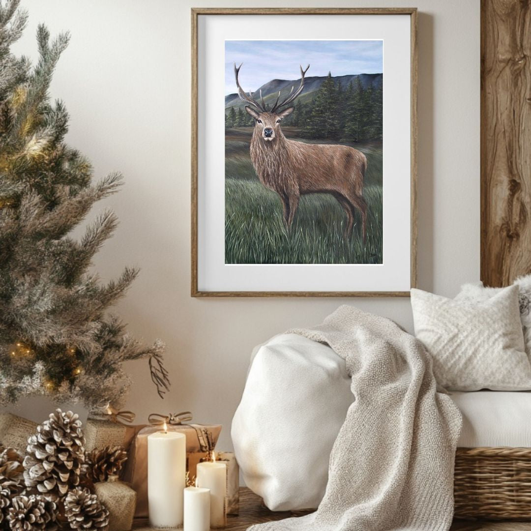 Regal Stag in the Mountains