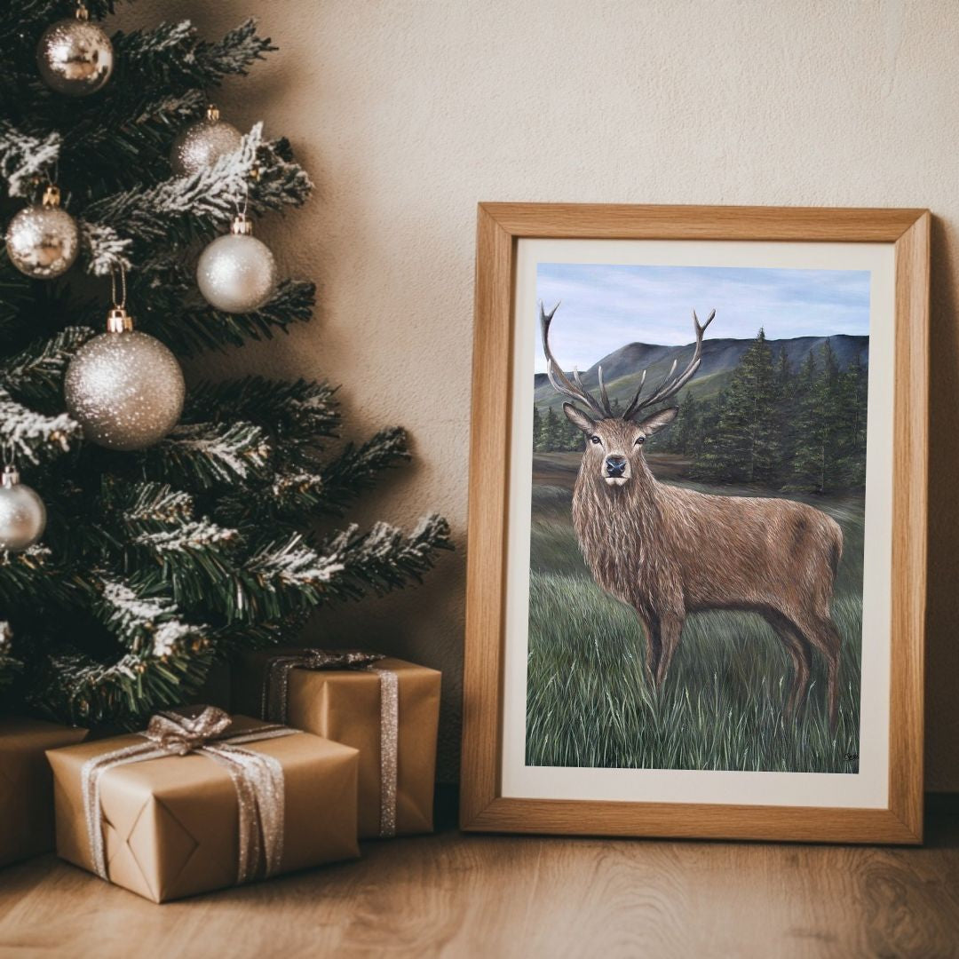 Regal Stag in the Mountains