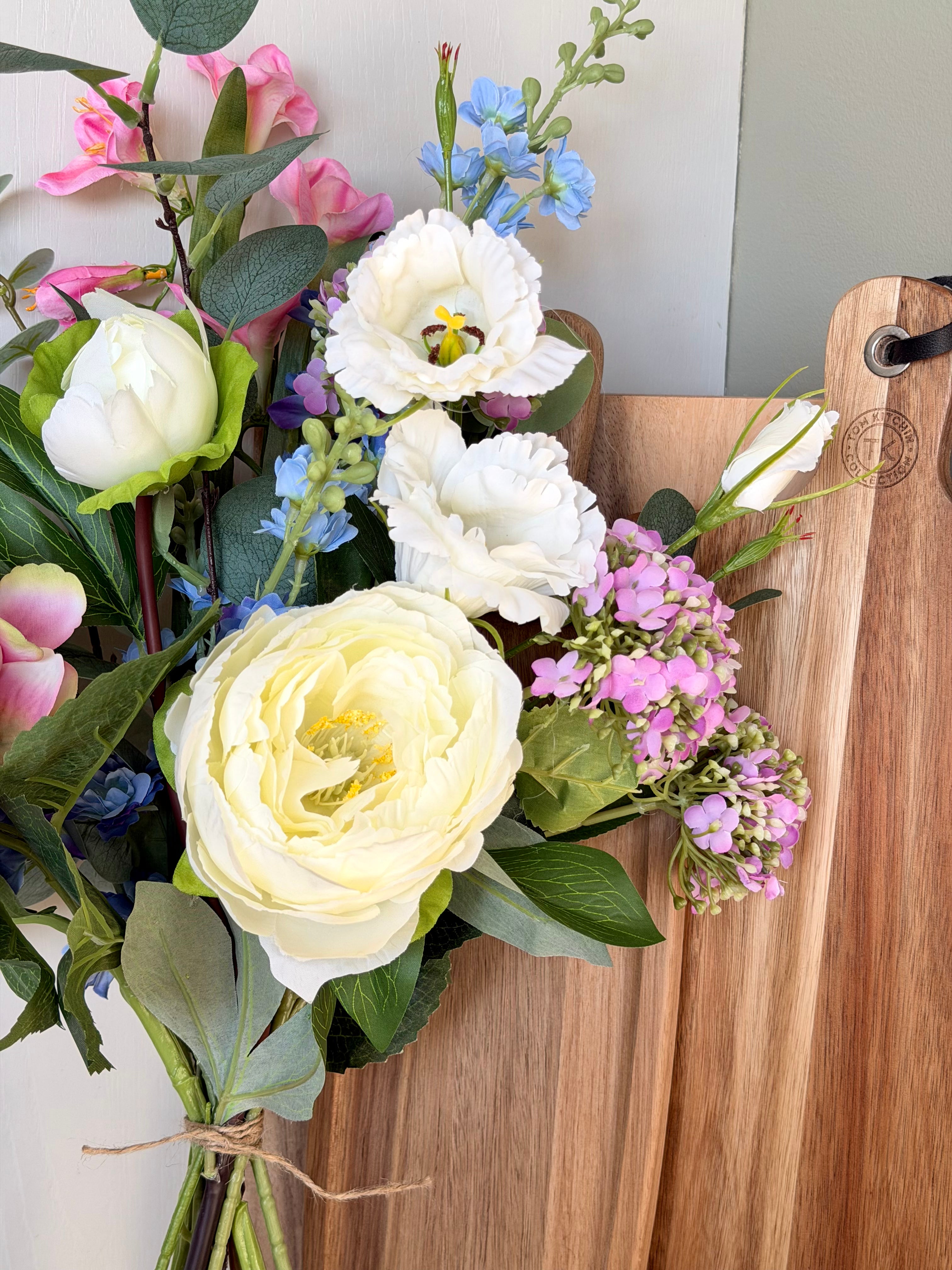 Country Garden Arrangement- Hand Tied Faux Flowers