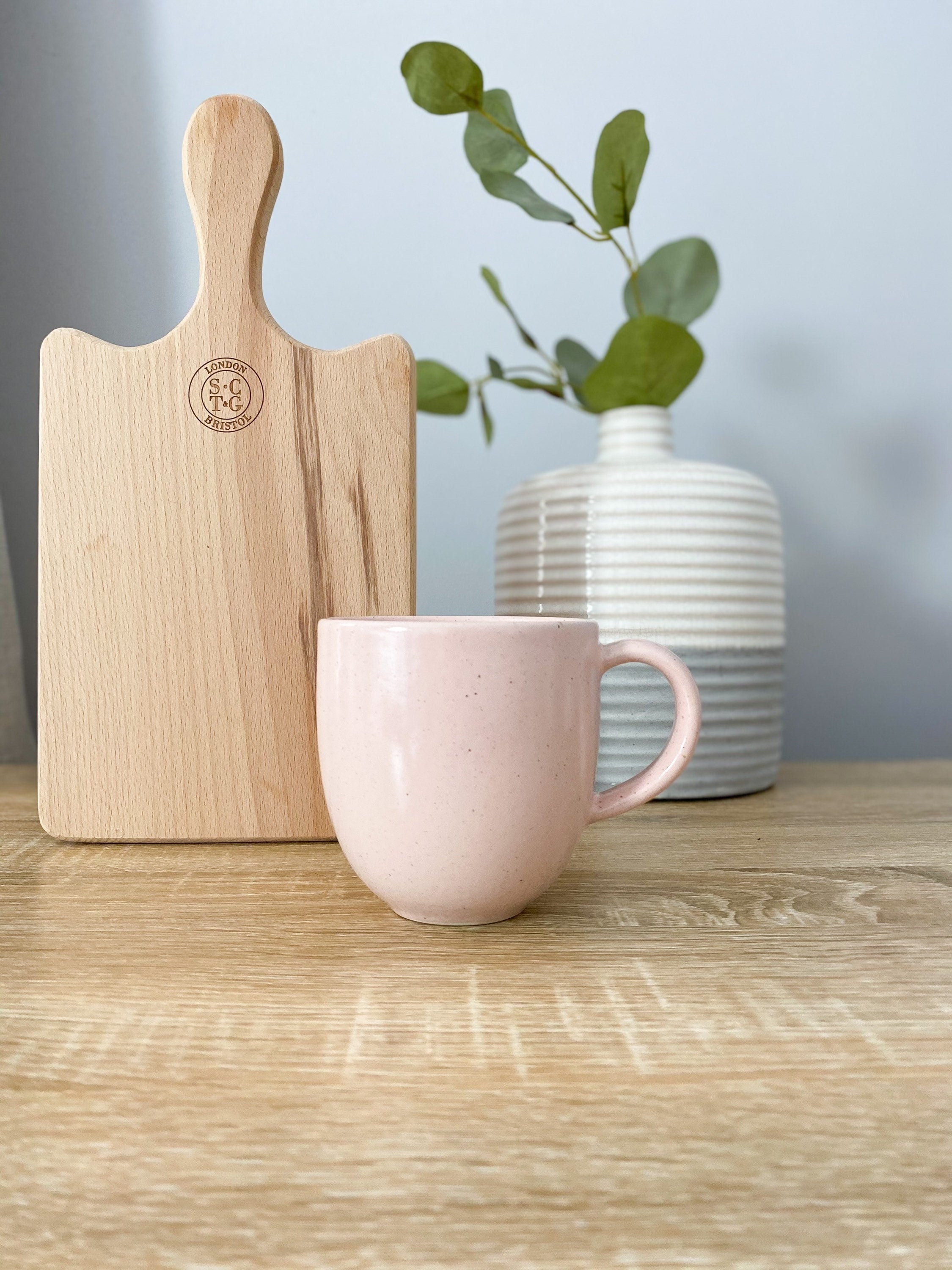 Marshmallow Pink Fine Stoneware Mug