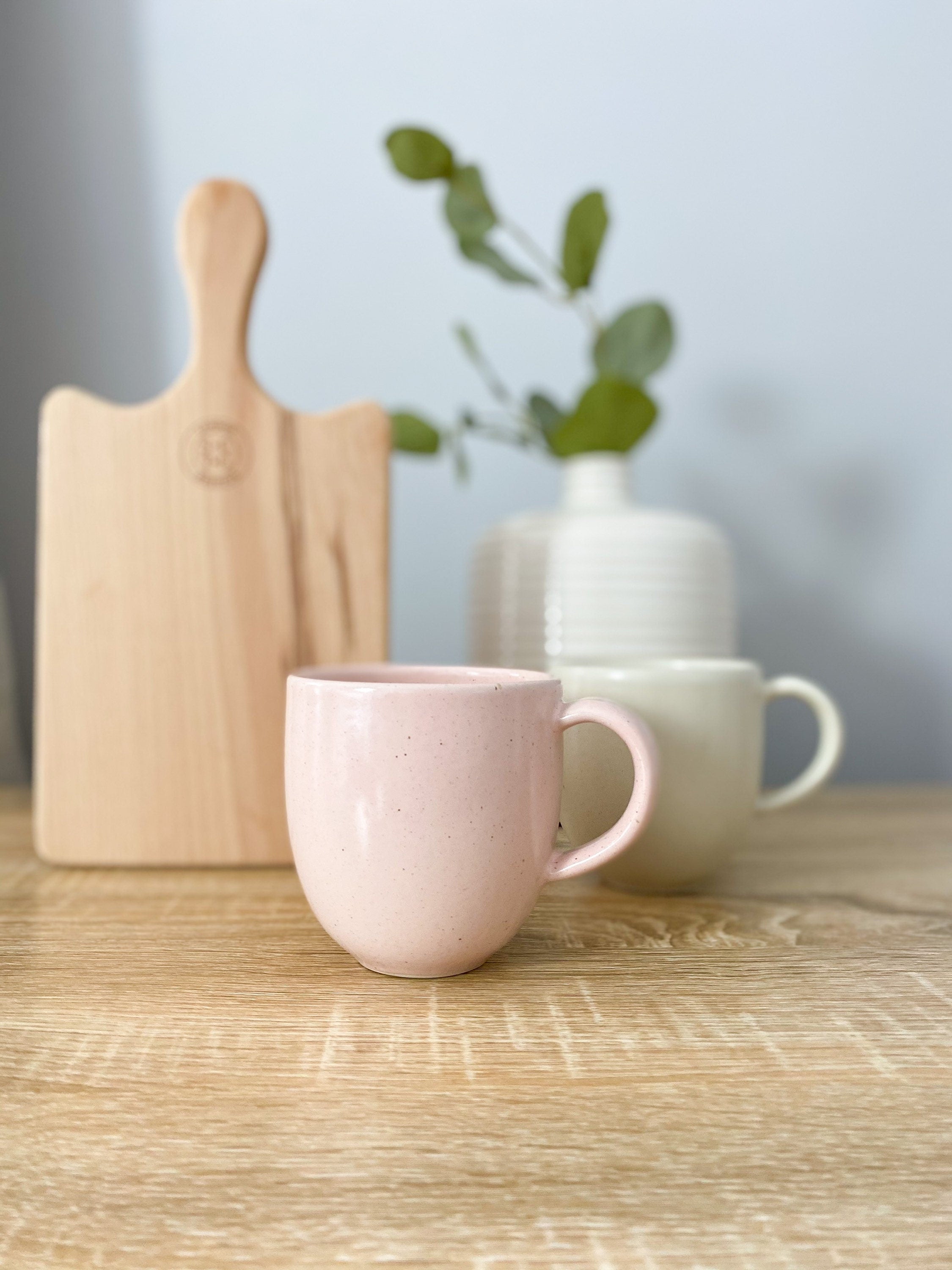 Marshmallow Pink Fine Stoneware Mug