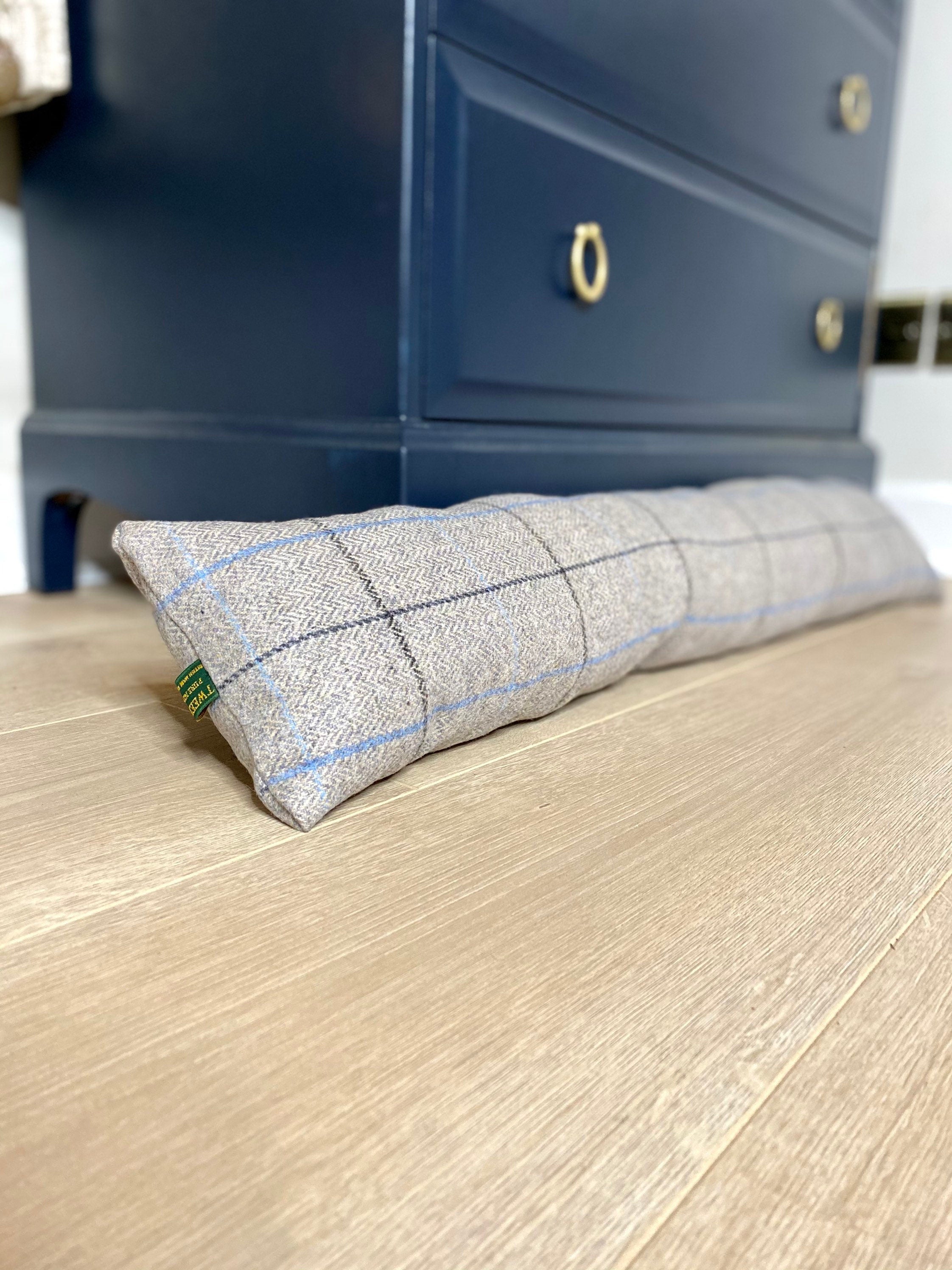 Silver Grey Tweed Draught Excluder