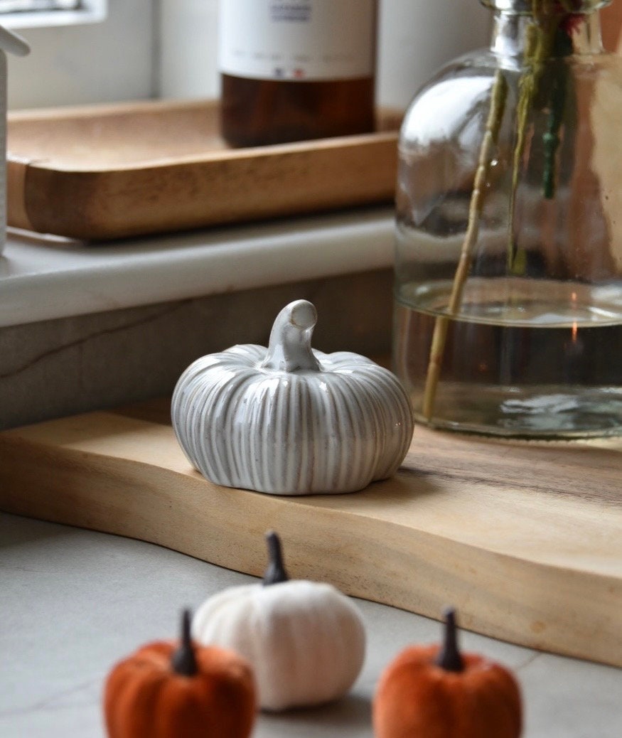 Ceramic Pumpkin Ornament