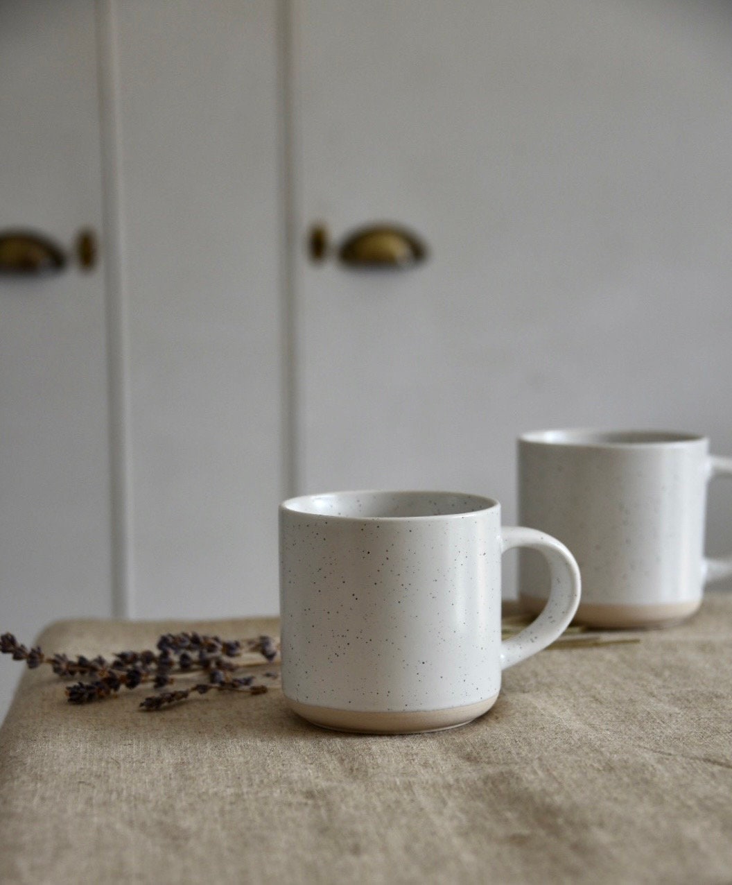 Milk White Speckle Mug