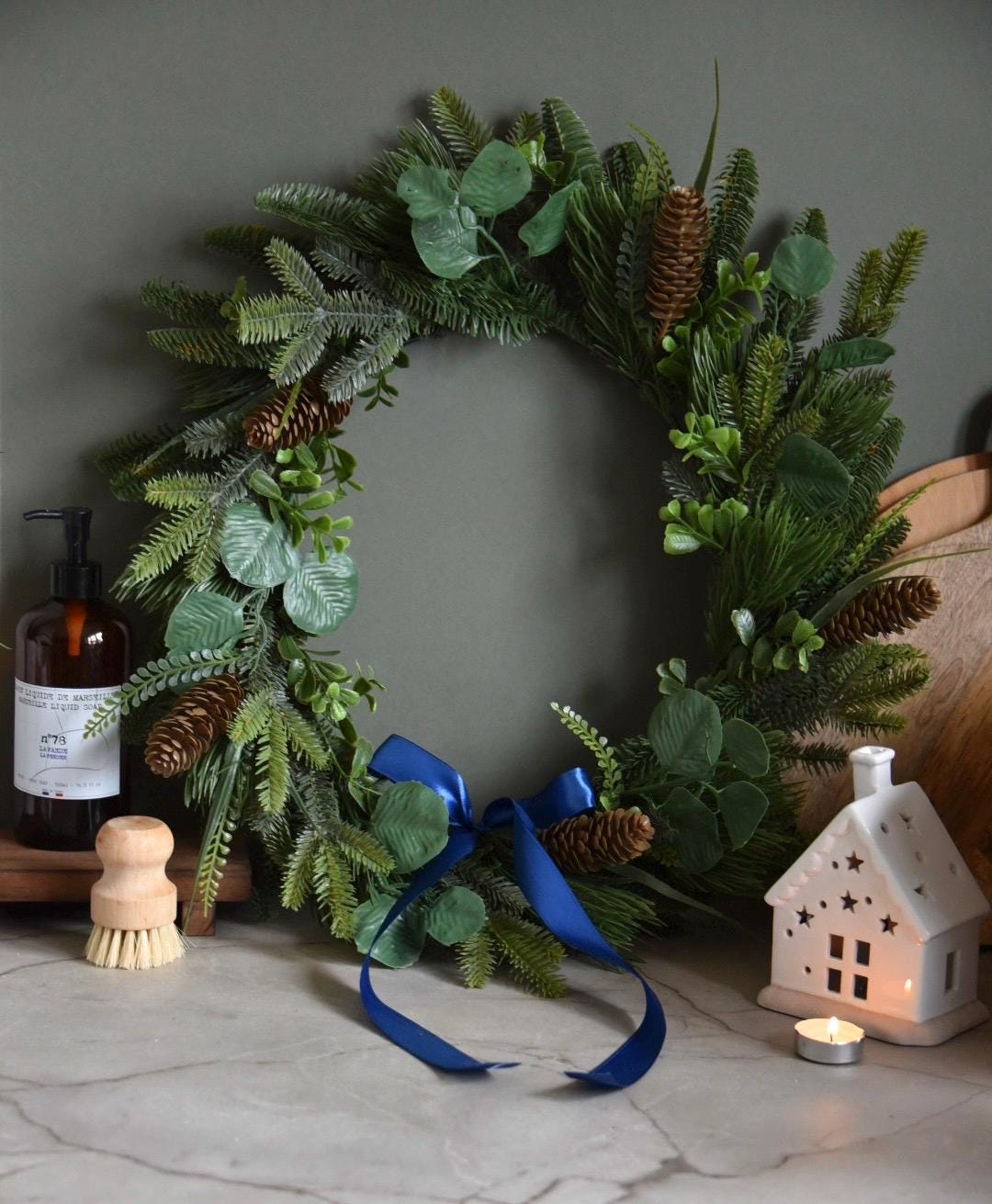 Pine and Green Spruce Wreath