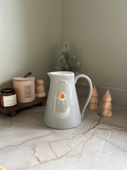 Embossed Robin Jug Large