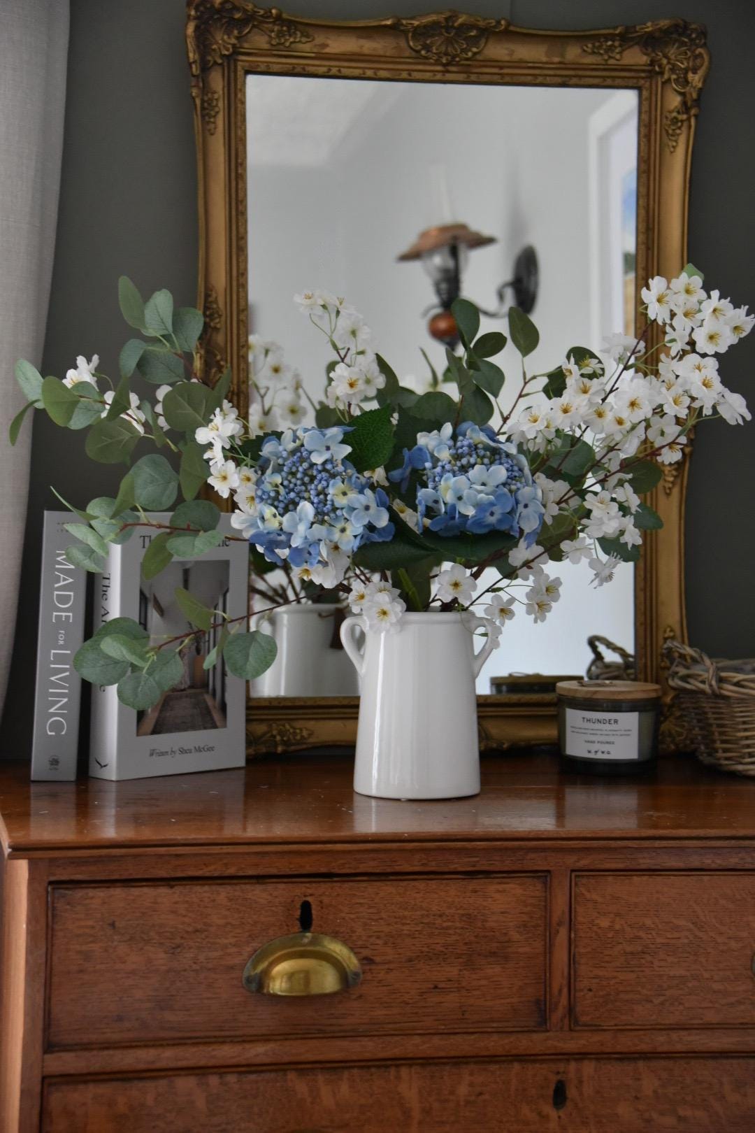 Blue Budding Hydrangea Bouquet