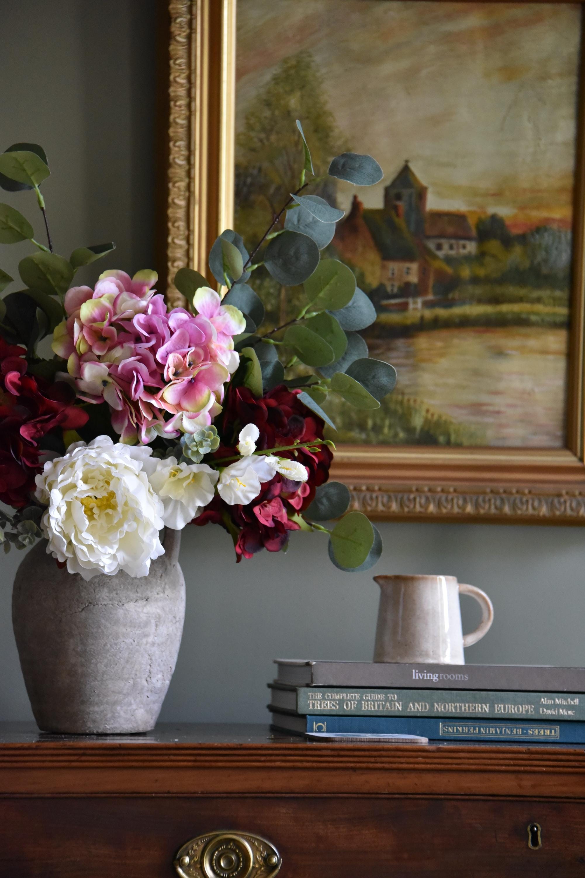 Pink and Red Hydrangea Bloom