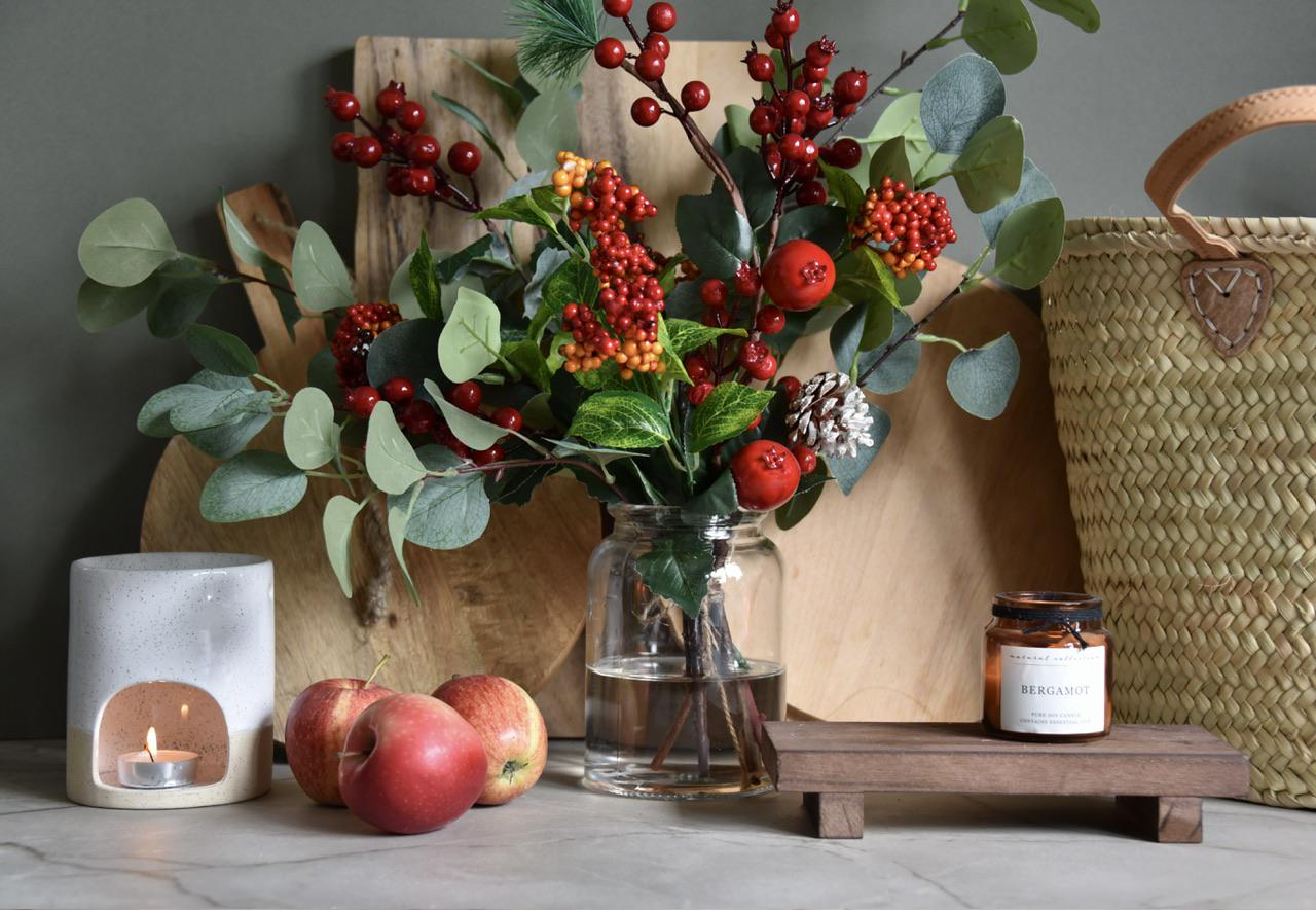 Red and Orange Festive Berry Arrangement