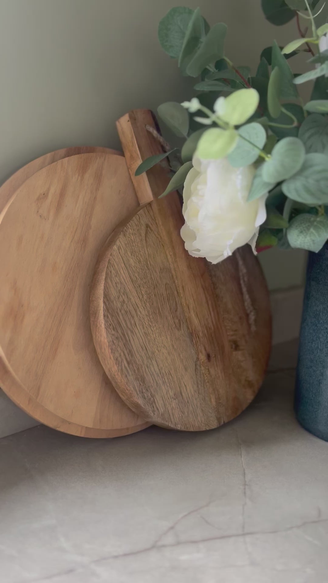 Load video: Ivory Peony Rose Flower Arrangement